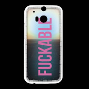 Coque HTC One M8 Fuckable Rose ZG