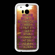 Coque HTC One M8 Message codé ZG