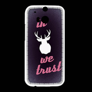 Coque HTC One M8 In Elan We trust Rouge ZG