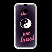 Coque HTC One M8 In Zen We trust Rouge ZG