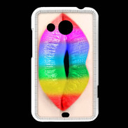 Coque HTC Desire 200 Bouche Arc en Ciel