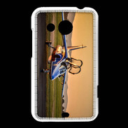 Coque HTC Desire 200 Alfa Jet au couché de soleil