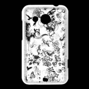 Coque HTC Desire 200 Design Fleur Tribal
