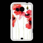 Coque HTC Desire 200 Dessin de coquelicot