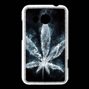Coque HTC Desire 200 Feuille de cannabis en fumée
