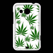 Coque HTC Desire 200 Feuille de cannabis sur fond blanc