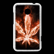Coque HTC Desire 200 Cannabis en feu