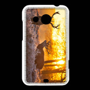 Coque HTC Desire 200 Cerf au couché de soleil 600