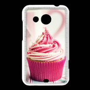 Coque HTC Desire 200 Cup cake rose et blanc