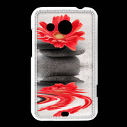 Coque HTC Desire 200 Fleurs et galet