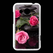 Coque HTC Desire 200 Rose et Galet Zen
