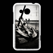 Coque HTC Desire 200 Ancre en noir et blanc