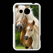 Coque HTC Desire 200 Cheval et poulain