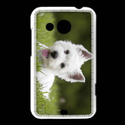 Coque HTC Desire 200 Chiot terrier blanc 2