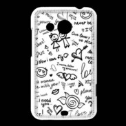 Coque HTC Desire 200 Mélange de mots