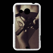 Coque HTC Desire 200 Attention maîtresse dangereuse