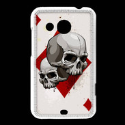Coque HTC Desire 200 Carte Tête de mort Carreau