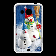 Coque HTC Desire 200 Bonhommes de neige