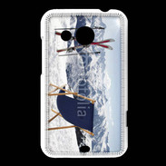 Coque HTC Desire 200 transat et skis neige