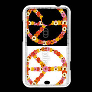 Coque HTC Desire 200 Symbole de la paix Hippie