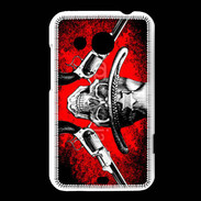 Coque HTC Desire 200 Tête de mort shérif