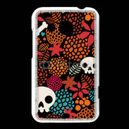 Coque HTC Desire 200 Fond tête de mort 9