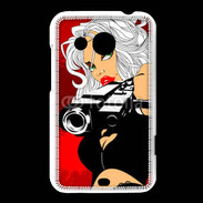 Coque HTC Desire 200 Femme blonde tueuse 50