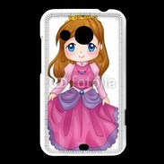 Coque HTC Desire 200 Cute cartoon illustration of a queen