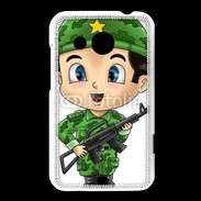 Coque HTC Desire 200 Cute cartoon illustration of a soldier