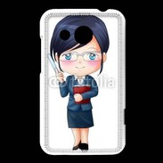 Coque HTC Desire 200 Cute cartoon illustration of a teacher