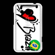 Coque HTC Desire 200 I love Brésil 2