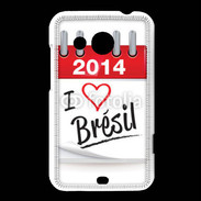 Coque HTC Desire 200 I love Bresil 2014