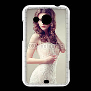 Coque HTC Desire 200 Jolie femme style poupée porcelaine