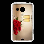 Coque HTC Desire 200 Coupe de champagne, roses rouges