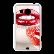 Coque HTC Desire 200 Bouche sexy rouge à lèvre gloss rouge fraise