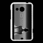 Coque HTC Desire 200 femme glamour noir et blanc