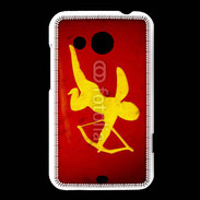 Coque HTC Desire 200 Cupidon sur fond rouge