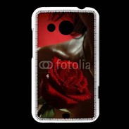 Coque HTC Desire 200 Belle rose rouge 500