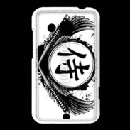 Coque HTC Desire 200 Tatouage Samouraï