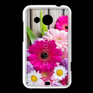 Coque HTC Desire 200 Bouquet de fleur sur bois