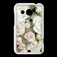 Coque HTC Desire 200 Rose blanche et rose 5