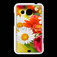 Coque HTC Desire 200 Fleurs des champs multicouleurs