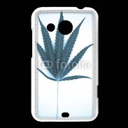 Coque HTC Desire 200 Marijuana en bleu et blanc