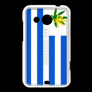 Coque HTC Desire 200 Drapeau Uruguay cannabis 2