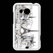 Coque HTC Desire 200 La France rurale vintage