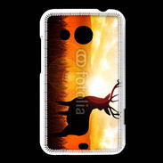 Coque HTC Desire 200 Silhouette d'un cerf 5