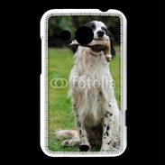 Coque HTC Desire 200 setter anglais avec bécasse
