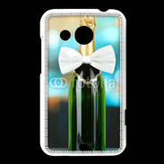 Coque HTC Desire 200 Bouteille de champagne avec noeud