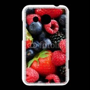 Coque HTC Desire 200 fruits rouges