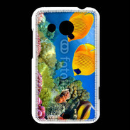 Coque HTC Desire 200 Poisson jaune